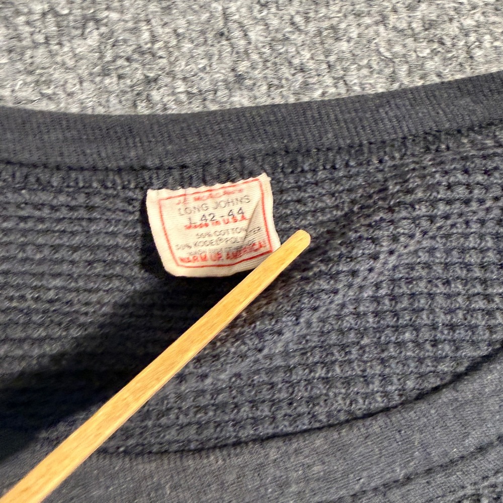 Vintage Budweiser Clydesdales Thermal Shirt Mens Large Gray Waffle Knit USA Made - Picture 2 of 8